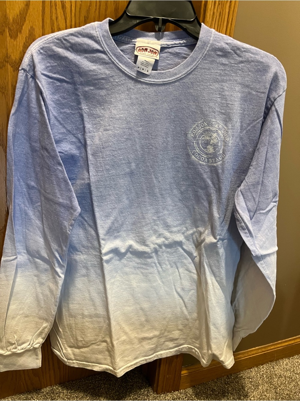 Ron Jon Ombre Navy to Light Blue Long Sleeve Tee